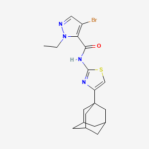 N-[4-(1-Adamantyl)-1,3-thiazol-2-YL]-4-bromo-1-ethyl-1H-pyrazole-5-carboxamide