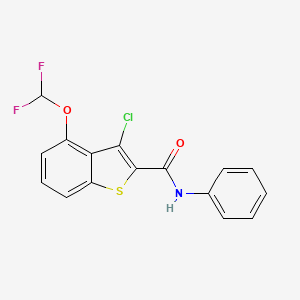 3-chloro-4-(difluoromethoxy)-N-phenyl-1-benzothiophene-2-carboxamide