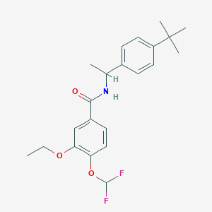 N-[1-(4-tert-butylphenyl)ethyl]-4-(difluoromethoxy)-3-ethoxybenzamide