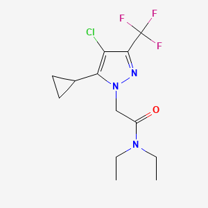 2-[4-chloro-5-cyclopropyl-3-(trifluoromethyl)-1H-pyrazol-1-yl]-N,N-diethylacetamide