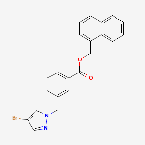 naphthalen-1-ylmethyl 3-[(4-bromo-1H-pyrazol-1-yl)methyl]benzoate