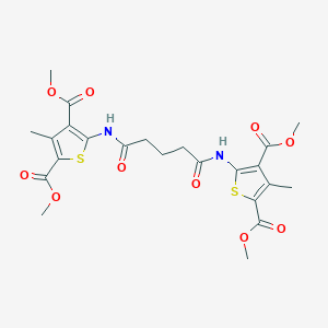 Tetramethyl 5,5'-[(1,5-dioxopentane-1,5-diyl)diimino]bis(3-methylthiophene-2,4-dicarboxylate)