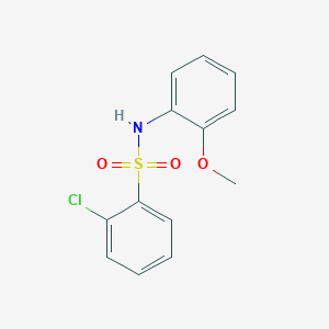 molecular formula C13H12ClNO3S B10961064 2-chloro-N-(2-methoxyphenyl)benzenesulfonamide 