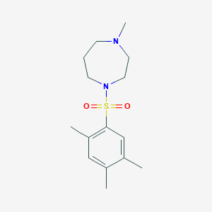 molecular formula C15H24N2O2S B10961105 1-Methyl-4-[(2,4,5-trimethylphenyl)sulfonyl]-1,4-diazepane 