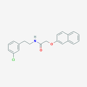 molecular formula C20H18ClNO2 B10961146 N-[2-(3-chlorophenyl)ethyl]-2-(naphthalen-2-yloxy)acetamide 