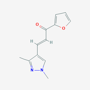 (2E)-3-(1,3-dimethyl-1H-pyrazol-4-yl)-1-(furan-2-yl)prop-2-en-1-one