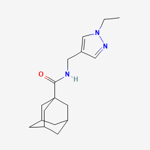 N-[(1-ethyl-1H-pyrazol-4-yl)methyl]-1-adamantanecarboxamide