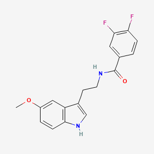 molecular formula C18H16F2N2O2 B10961195 3,4-difluoro-N-[2-(5-methoxy-1H-indol-3-yl)ethyl]benzamide 