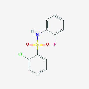 2-chloro-N-(2-fluorophenyl)benzenesulfonamide