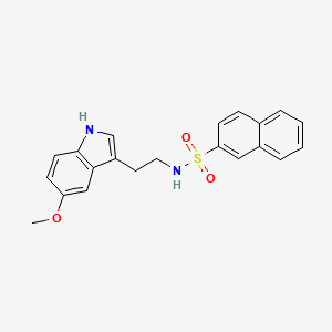 N-[2-(5-methoxy-1H-indol-3-yl)ethyl]naphthalene-2-sulfonamide