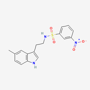 N-[2-(5-methyl-1H-indol-3-yl)ethyl]-3-nitrobenzenesulfonamide