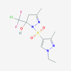 5-[chloro(difluoro)methyl]-1-[(1-ethyl-3-methyl-1H-pyrazol-4-yl)sulfonyl]-3-methyl-4,5-dihydro-1H-pyrazol-5-ol