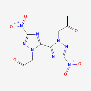 1,1'-(5,5'-dinitro-2H,2'H-3,3'-bi-1,2,4-triazole-2,2'-diyl)dipropan-2-one