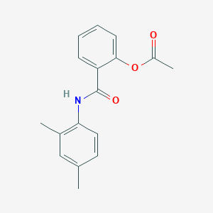 molecular formula C17H17NO3 B10961353 2-[(2,4-Dimethylphenyl)carbamoyl]phenyl acetate 