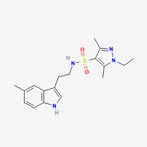 1-ethyl-3,5-dimethyl-N-[2-(5-methyl-1H-indol-3-yl)ethyl]-1H-pyrazole-4-sulfonamide