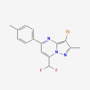 3-Bromo-7-(difluoromethyl)-2-methyl-5-(4-methylphenyl)pyrazolo[1,5-a]pyrimidine