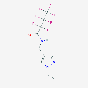 N-[(1-ethyl-1H-pyrazol-4-yl)methyl]-2,2,3,3,4,4,4-heptafluorobutanamide