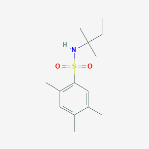 molecular formula C14H23NO2S B10961462 2,4,5-trimethyl-N-(2-methylbutan-2-yl)benzenesulfonamide 