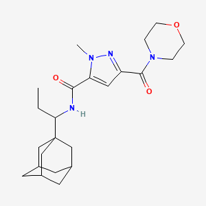 N-[1-(1-Adamantyl)propyl]-1-methyl-3-(morpholinocarbonyl)-1H-pyrazole-5-carboxamide