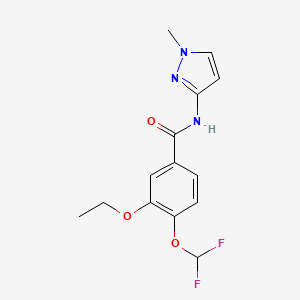 4-(difluoromethoxy)-3-ethoxy-N-(1-methyl-1H-pyrazol-3-yl)benzamide