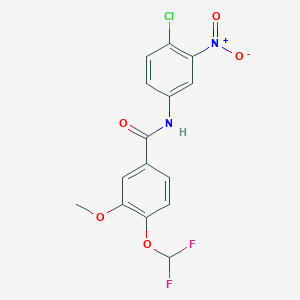 N-(4-chloro-3-nitrophenyl)-4-(difluoromethoxy)-3-methoxybenzamide