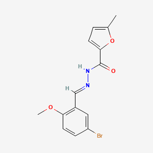 N'-[(E)-(5-bromo-2-methoxyphenyl)methylidene]-5-methylfuran-2-carbohydrazide