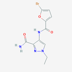 4-{[(5-bromofuran-2-yl)carbonyl]amino}-1-ethyl-1H-pyrazole-3-carboxamide