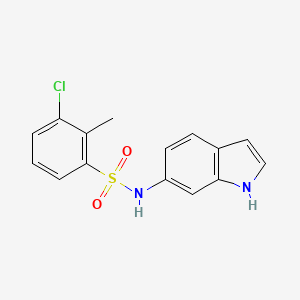 3-chloro-N-(1H-indol-6-yl)-2-methylbenzenesulfonamide