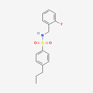 N-(2-fluorobenzyl)-4-propylbenzenesulfonamide