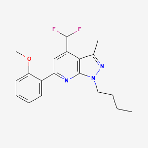 1-butyl-4-(difluoromethyl)-6-(2-methoxyphenyl)-3-methyl-1H-pyrazolo[3,4-b]pyridine