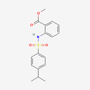 molecular formula C17H19NO4S B10961915 Methyl 2-({[4-(propan-2-yl)phenyl]sulfonyl}amino)benzoate 