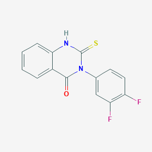 molecular formula C14H8F2N2OS B10961925 3-(3,4-difluorophenyl)-2-sulfanylquinazolin-4(3H)-one 