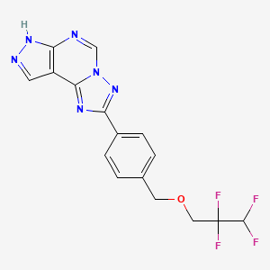 2-{4-[(2,2,3,3-tetrafluoropropoxy)methyl]phenyl}-7H-pyrazolo[4,3-e][1,2,4]triazolo[1,5-c]pyrimidine