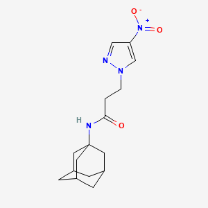 N-(1-Adamantyl)-3-(4-nitro-1H-pyrazol-1-YL)propanamide