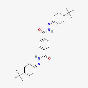 molecular formula C28H42N4O2 B10961996 N'~1~,N'~4~-bis(4-tert-butylcyclohexylidene)benzene-1,4-dicarbohydrazide 