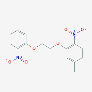 B109620 4-Methyl-2-[2-(5-methyl-2-nitrophenoxy)ethoxy]-1-nitrobenzene CAS No. 96315-06-9