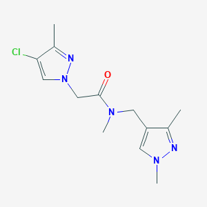 2-(4-chloro-3-methyl-1H-pyrazol-1-yl)-N-[(1,3-dimethyl-1H-pyrazol-4-yl)methyl]-N-methylacetamide