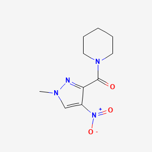 molecular formula C10H14N4O3 B10962038 (1-Methyl-4-nitropyrazol-3-yl)-piperidin-1-ylmethanone 