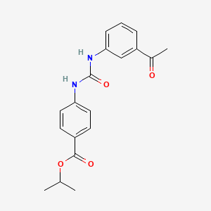 molecular formula C19H20N2O4 B10962043 Propan-2-yl 4-{[(3-acetylphenyl)carbamoyl]amino}benzoate 