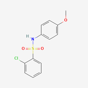 molecular formula C13H12ClNO3S B10962059 2-chloro-N-(4-methoxyphenyl)benzenesulfonamide 