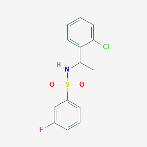 N-[1-(2-chlorophenyl)ethyl]-3-fluorobenzenesulfonamide