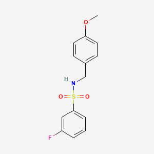 3-fluoro-N-(4-methoxybenzyl)benzenesulfonamide