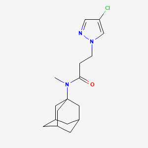 N-(1-Adamantyl)-3-(4-chloro-1H-pyrazol-1-YL)-N-methylpropanamide