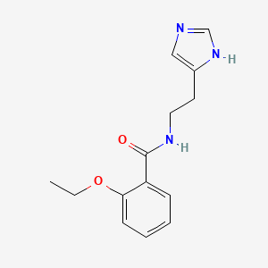 molecular formula C14H17N3O2 B10962118 2-ethoxy-N-[2-(1H-imidazol-5-yl)ethyl]benzamide 