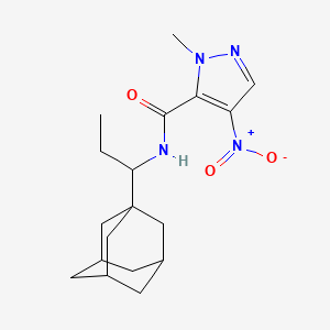 N-[1-(1-Adamantyl)propyl]-1-methyl-4-nitro-1H-pyrazole-5-carboxamide