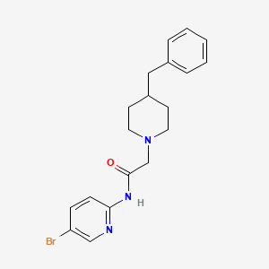 molecular formula C19H22BrN3O B10962165 2-(4-benzylpiperidin-1-yl)-N-(5-bromopyridin-2-yl)acetamide 