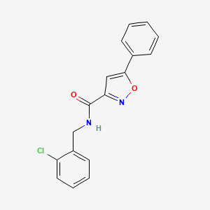 N-(2-chlorobenzyl)-5-phenyl-1,2-oxazole-3-carboxamide