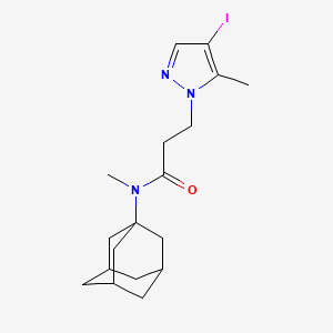 N-(1-Adamantyl)-3-(4-iodo-5-methyl-1H-pyrazol-1-YL)-N-methylpropanamide