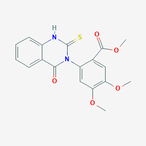 methyl 4,5-dimethoxy-2-(4-oxo-2-sulfanylquinazolin-3(4H)-yl)benzoate