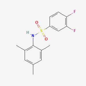 3,4-difluoro-N-(2,4,6-trimethylphenyl)benzenesulfonamide